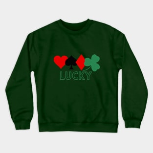 Lucky Playing Cards Crewneck Sweatshirt